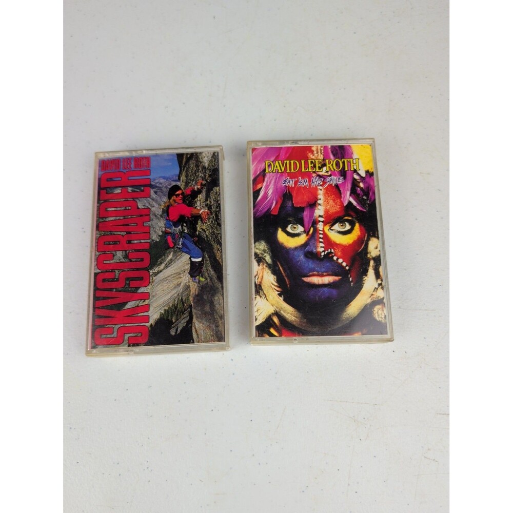 David Lee Roth - Skyscraper & eat 'em and smile  - Cassette Tapes lot of 2
